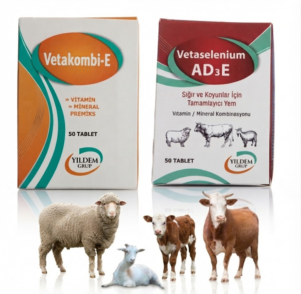  Vetaselenium AD3E 50 Tablet Ve Vetakombi - E 50 Tablet (Sığır ,İnek Ve Koyunlar İçin)